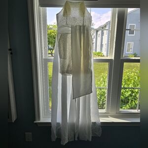 Women's Romper with Floor Length Back Piece